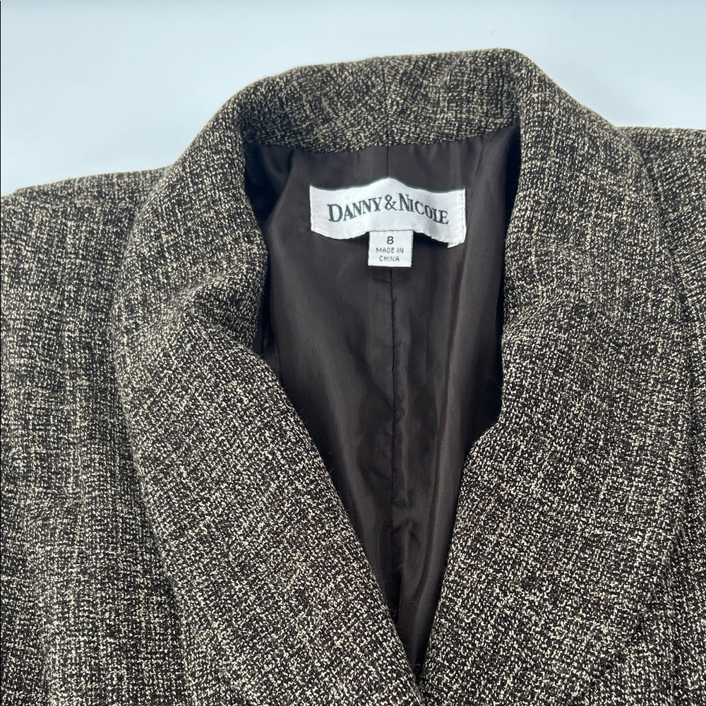 Jones New York Brown Tweed Blazer - Picture 5 of 16